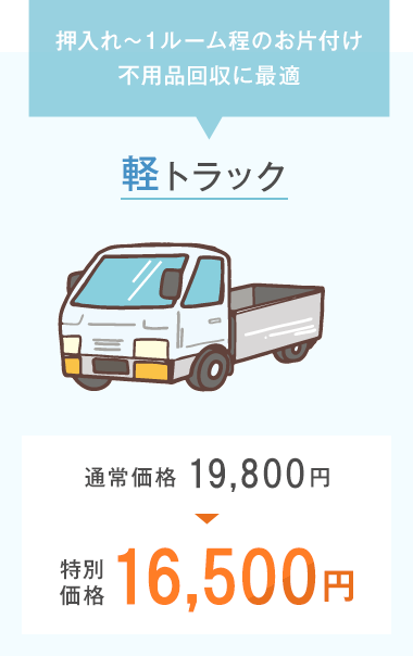 軽トラック 特別価格16,500円