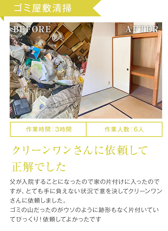 ゴミ屋敷清掃